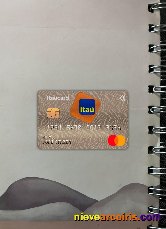 Brazil Itaú Bank master card photolook